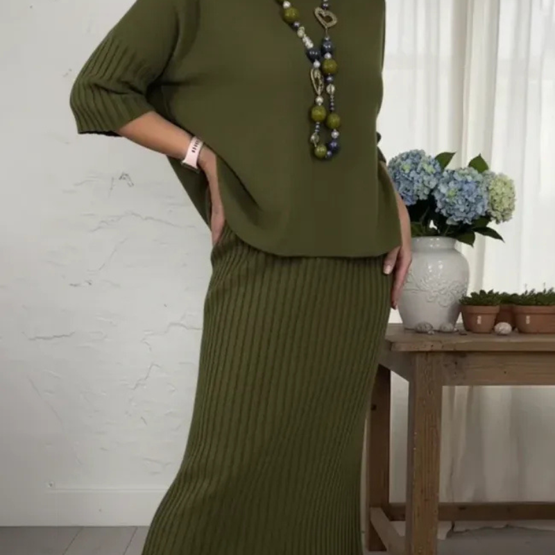 Aila™ - Neulottu kaksiosainen setti