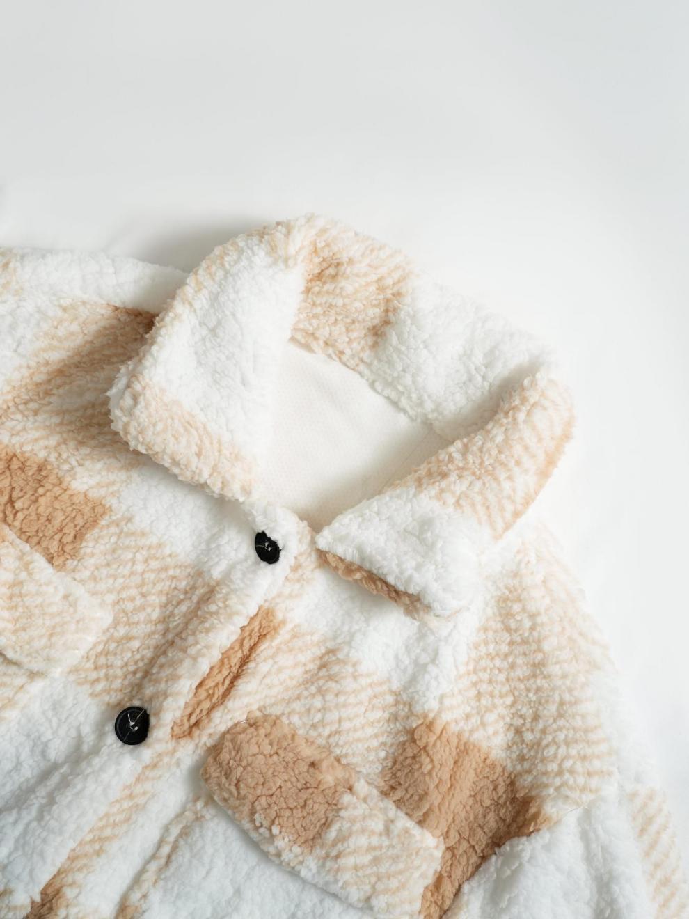 Liora™ - Plaid Pitkä Väljä Coat