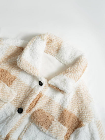 Liora™ - Plaid Pitkä Väljä Coat