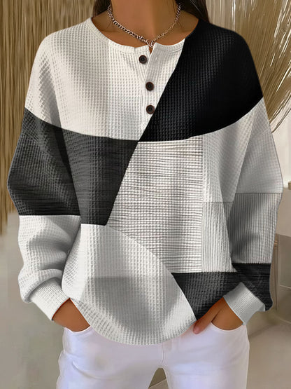 Aino™ – Vohvelikuvioinen Collegepaita