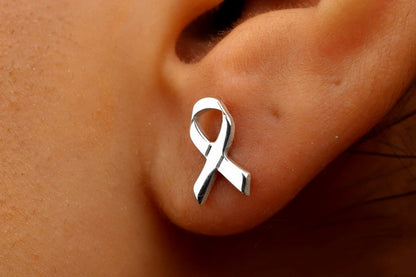 Vahvat Ribbon Korvakorut  | Yhdessä rintasyöpää vastaan