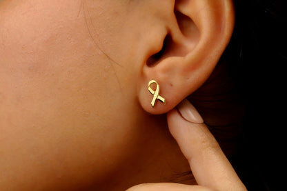 Vahvat Ribbon Korvakorut  | Yhdessä rintasyöpää vastaan