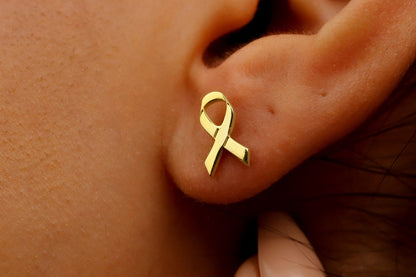 Vahvat Ribbon Korvakorut  | Yhdessä rintasyöpää vastaan