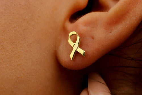 Vahvat Ribbon Korvakorut  | Yhdessä rintasyöpää vastaan